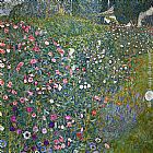 Gustav Klimt Italian Garden Landscape painting